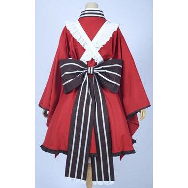 繰繰れ! コックリさん タマ 風 和服 メイド コスプレ衣装 : 桜淵屋