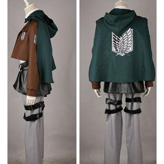 進撃の巨人 エレン イェーガー 調査兵団服(マント付) コスプレ衣装 