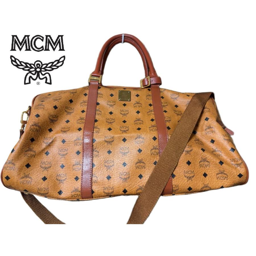 バッグ MCM（エムシーエム） 「ヴィセトス」柄をあしらったボストンバッグ