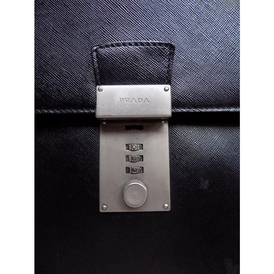 PRADA（プラダ） ▽PRADA プラダブリーフケース サフィアーノ 牛革
