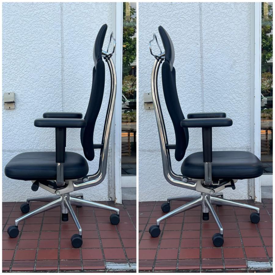 ヴィトラ オフィスチェア 肘付きハイバック 黒 - ハイバックチェア ヴィトラ オフィスチェア 肘付きハイバック 黒 - ハイバックチェア