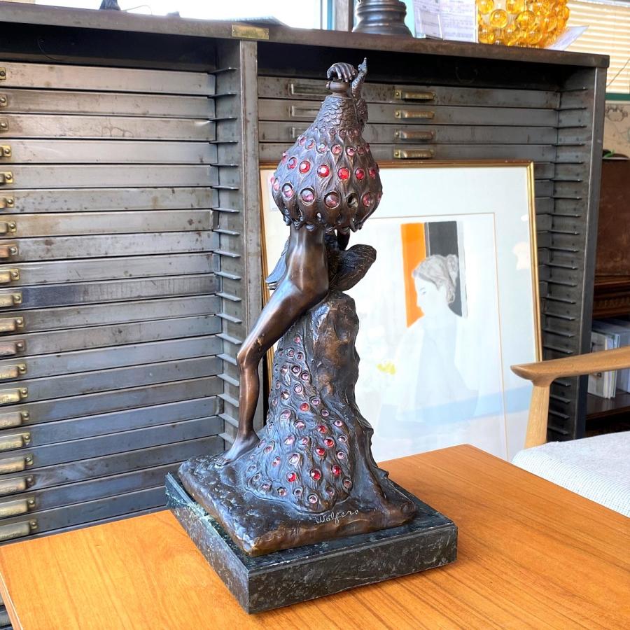 店舗受取限定】ヴィンテージ 裸婦 ブロンズ テーブルランプ 店舗受取限定】ヴィンテージ 裸婦 ブロンズ テーブルランプ