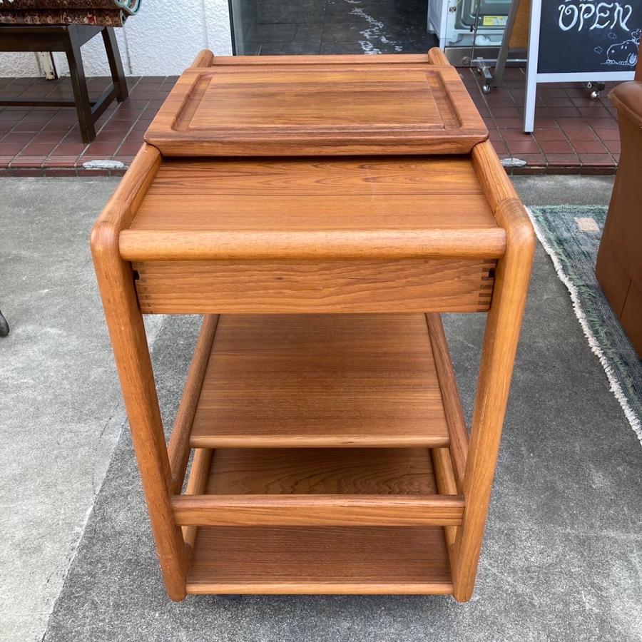 北欧家具 デンマーク 1970s VILDBJERG MOBELFABRIK チーク ワゴン 