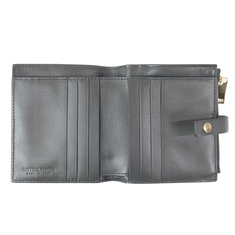 BOTTEGA VENETA 濃グレー二つ折り財布　ボッテガヴェネタ BOTTEGA VENETA（ボッテガ・ヴェネタ） 財布 メンズ 二つ折り財布