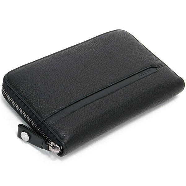 オクト ブルガリ 財布 メンズ 長財布 正規品 本革 ラウンドファスナー