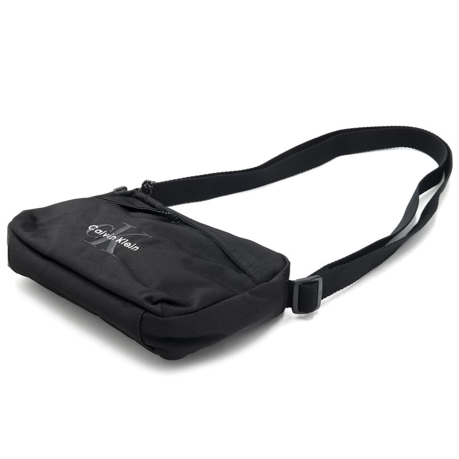 Calvin Klein CK カルバンクライン ショルダーバッグ BOLD CAMERA BAG LV04D3117G メンズ クロスボディ 斜め掛け コンパクト ナイロン ポーチ ブラック ロゴ_3