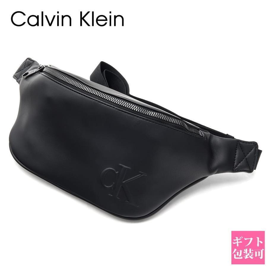 カルバンクライン【新品】ウエストバック　ボディーバック　CKロゴ　ブラック カルバンクライン Calvin Klein ボディバッグ メンズ ウエストバッグ