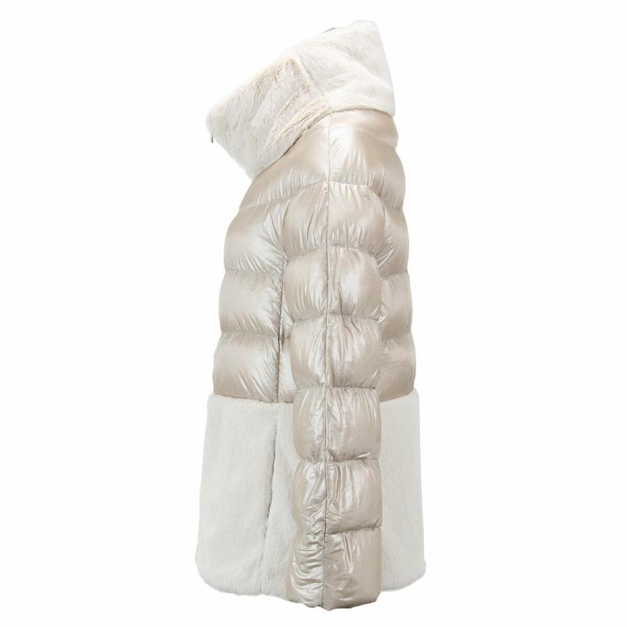 ヘルノ ダウン レディース ショート ECO FUR DOWNJACKET エコ ファー