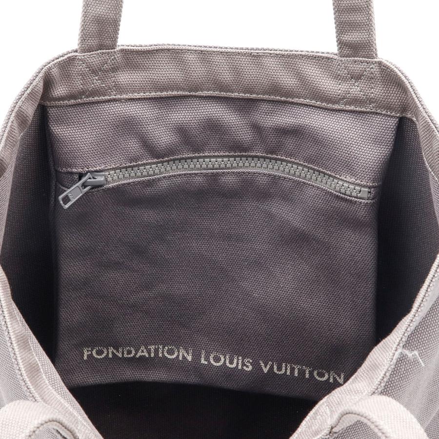 ルイヴィトン美術館限定　フォンダシオントートバッグ　内ポケットあり グレー系 LOUIS VUITTON（ルイ・ヴィトン） フォンダシオン トートバッグ