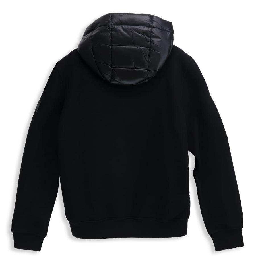 マッカージュ MACKAGE FRANK-R ダウンジャケット メンズ ライトダウン コンビダウン フード付き パーカー ナイロン×リブニット 光沢感 アウターの画像