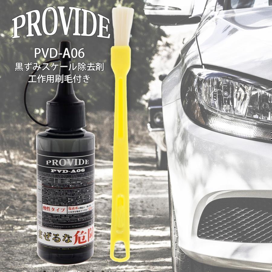 プロヴァイド PROVIDE 黒ずみスケール除去剤 PVD-A06 80ml 刷毛付き 車