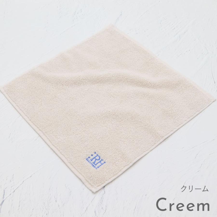 Ron Herman FEILER タオルハンカチ　ホワイト 名入れ刺繍】ロンハーマン ハンカチ 8色 正規品 RHロゴ刺繍 Ron Herman