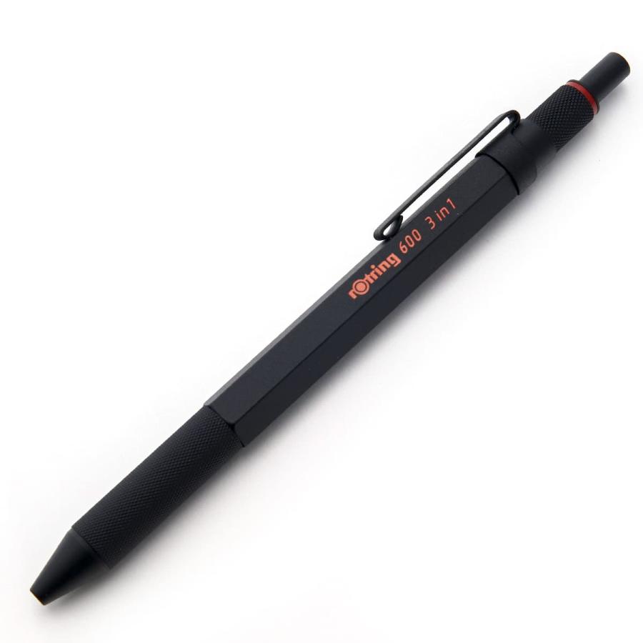名入れ可 ロットリング ROTRING マルチペン 600 3in1 ボールペン 黒 赤