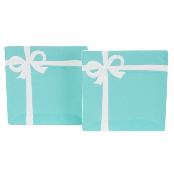 Tiffany & Co.　ティファニー　ブルーリボン　大皿　２枚セット TIFFANY&Co.（ティファニー） 食器 結婚祝い 皿 TIFFANY＆Co ブルー