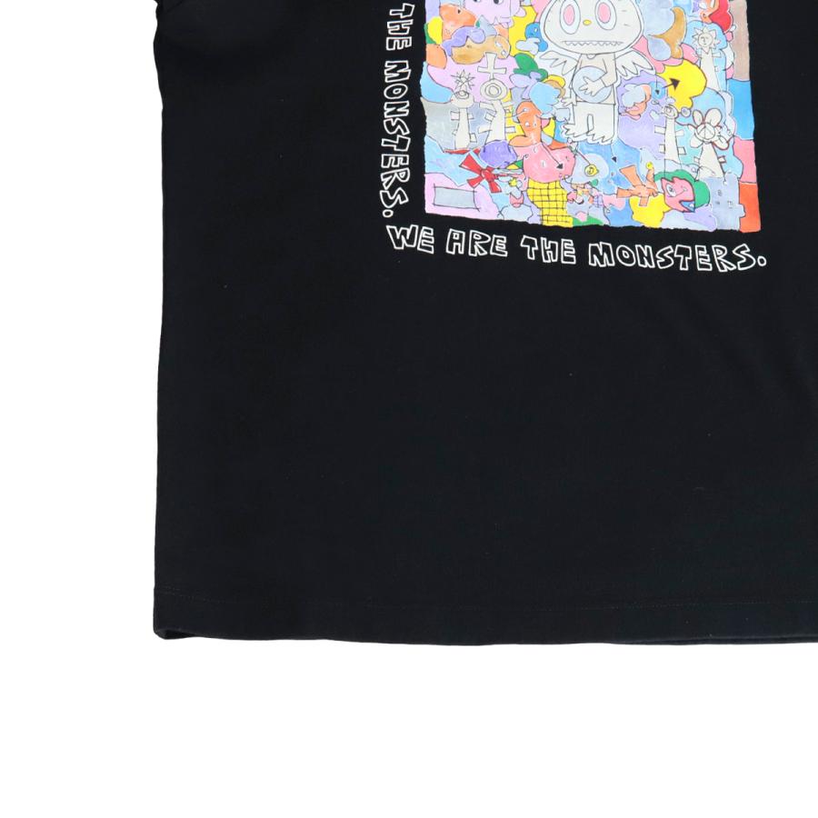 ユニクロ POP MART UT ラブブTシャツ レディース ブラック｜北欧