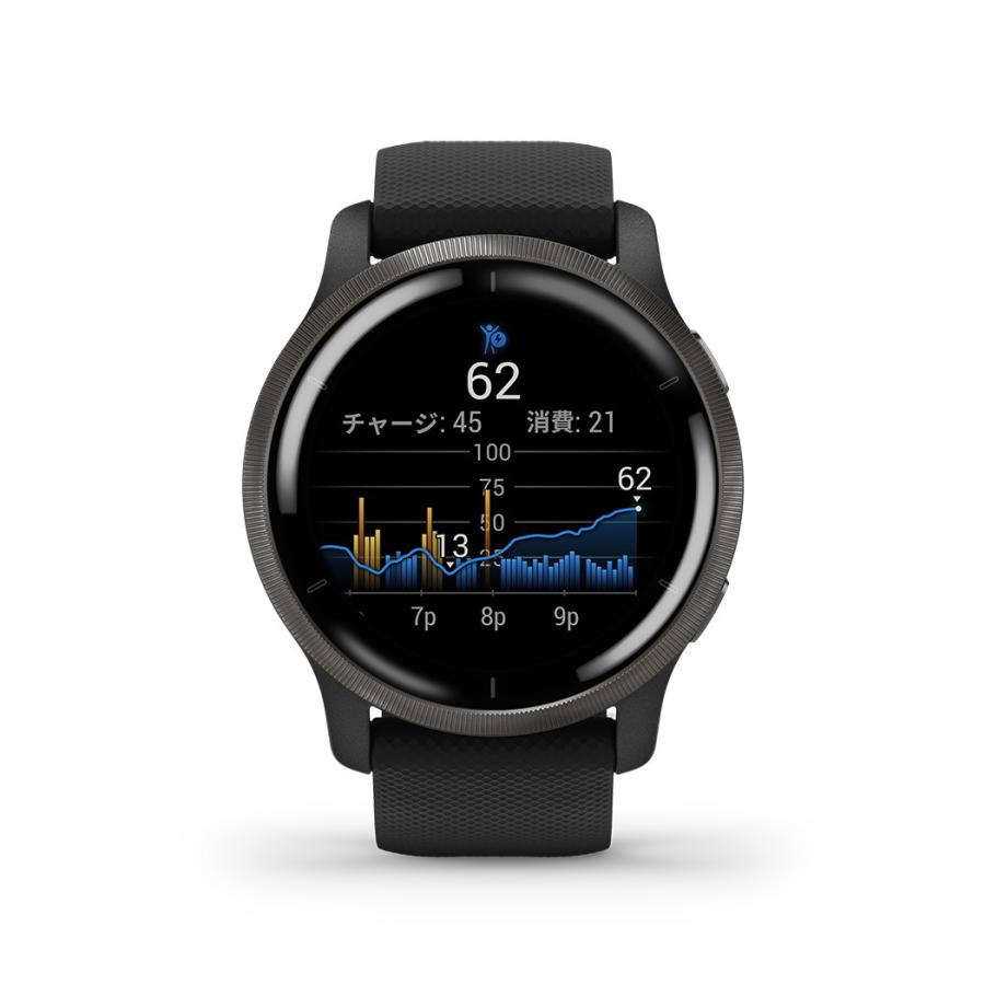 GARMIN ガーミン公式 スマートウォッチ GPS Venu 2 Black GARMIN ガーミン公式 スマートウォッチ GPS Venu 2 Black