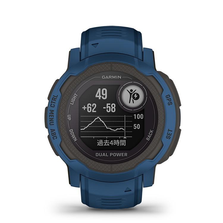 【値下げ】 ソーラー充電モデル ガーミン公式直販 Instinct 2 Dual Power Tidal Blue Suica対応 タフネスアウトドア GPS ウォッチ 日本正規品 【E9073524993】(31977円)