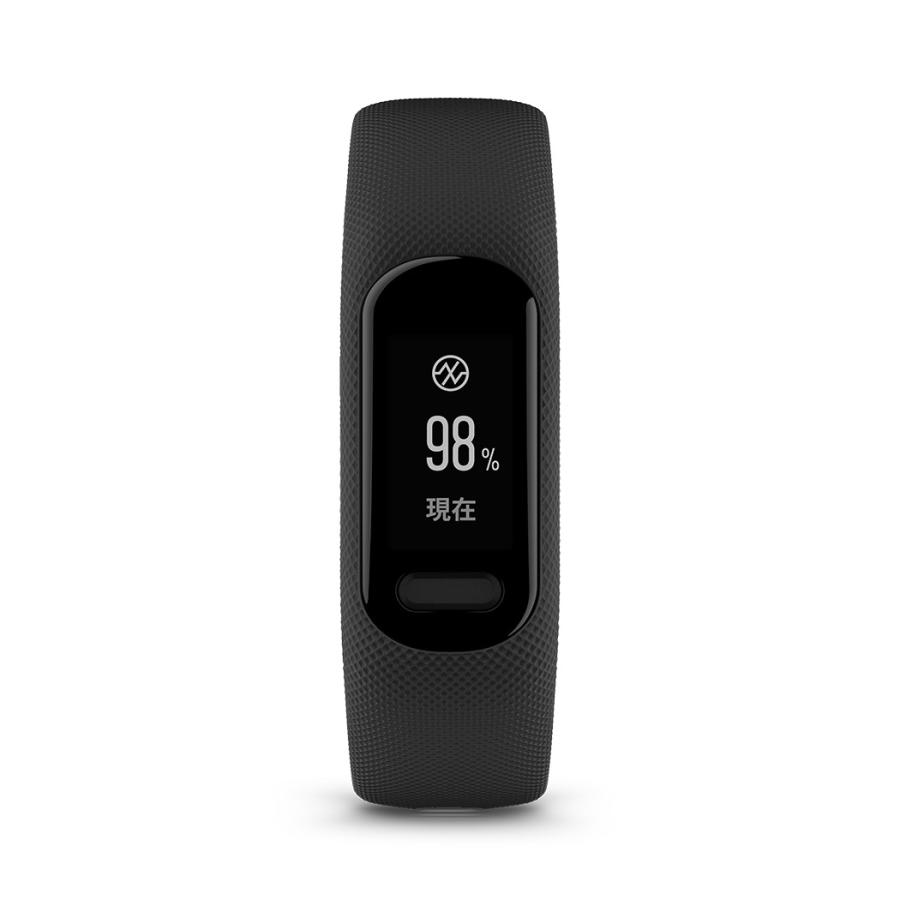 GARMIN(ガーミン)公式vivosmart5BlackS/Mバンド型スマートウォッチ【日本正規品】の画像