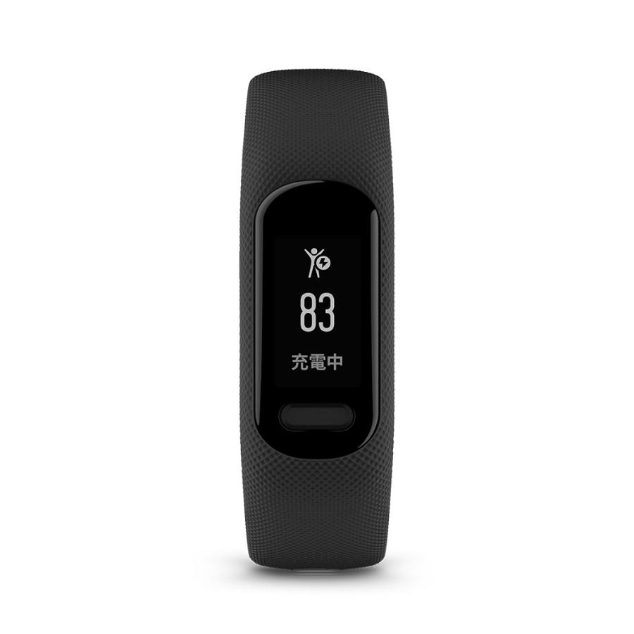 GARMIN(ガーミン)公式vivosmart5BlackS/Mバンド型スマートウォッチ【日本正規品】の画像