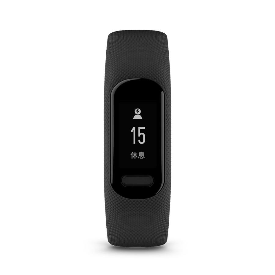 GARMIN(ガーミン)公式vivosmart5BlackS/Mバンド型スマートウォッチ【日本正規品】の画像