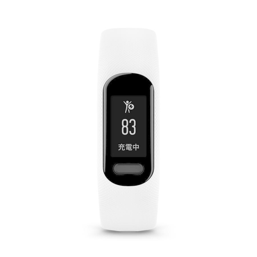 GARMIN(ガーミン) 公式 vivosmart 5 White S/M バンド型スマートウォッチ 【日本正規品】｜garmin-official｜03