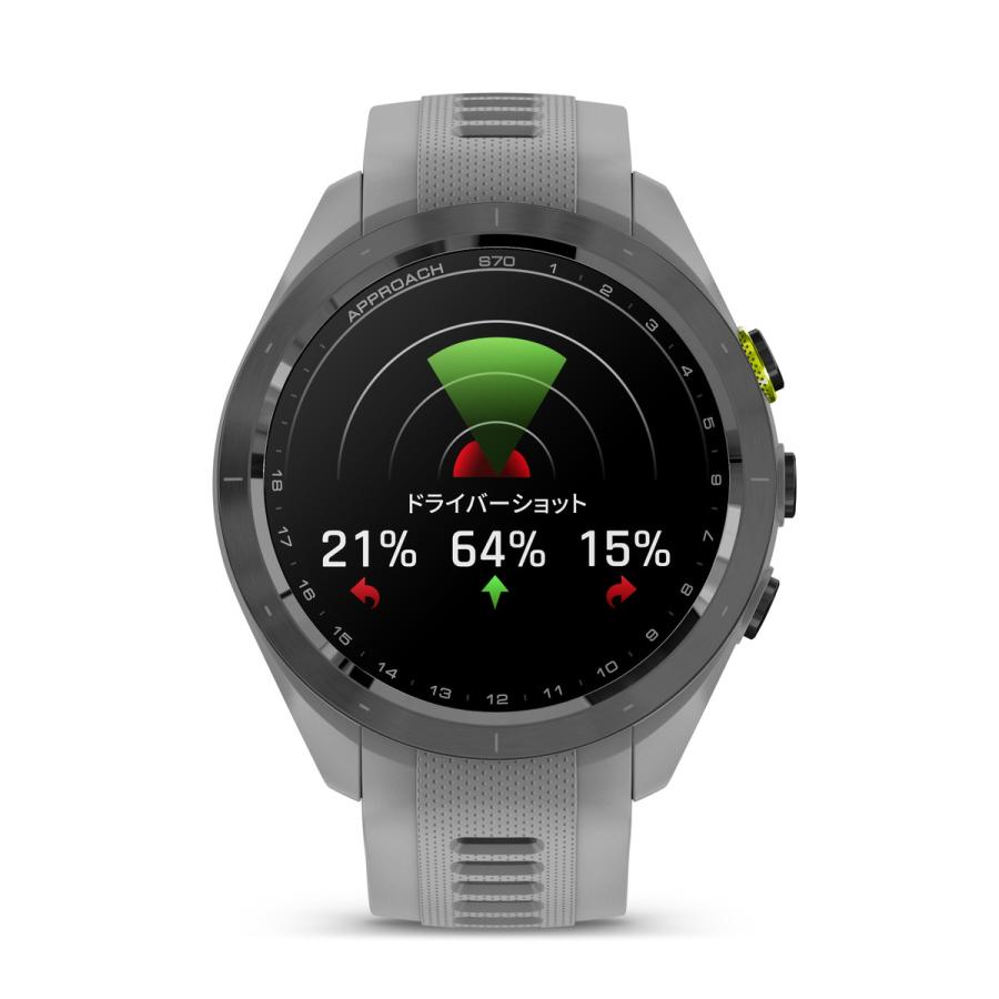 ガーミン公式直販(GARMIN) Approach S70 42mm Gray ゴルフウォッチ GPSマップ Suica対応 バーチャルキャディ  010-02746-21 【日本正規品】｜garmin-official｜11