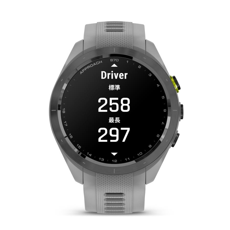 ガーミン公式直販(GARMIN) Approach S70 42mm Gray ゴルフウォッチ GPSマップ Suica対応 バーチャルキャディ  010-02746-21 【日本正規品】｜garmin-official｜04