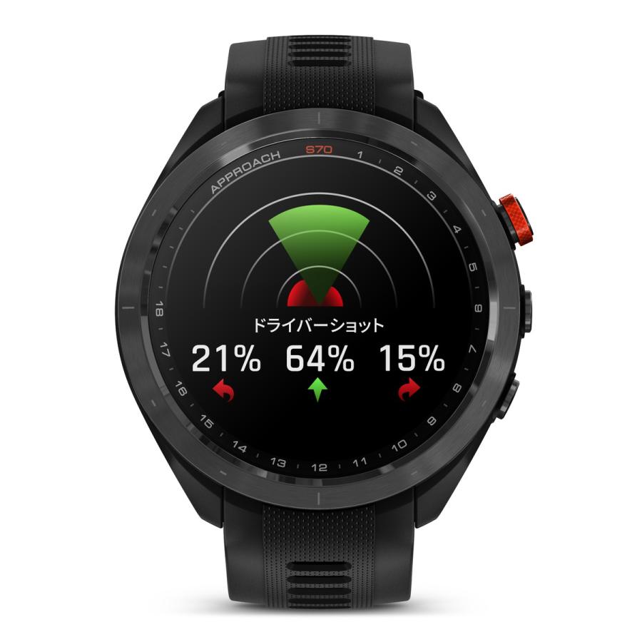 ガーミン公式直販(GARMIN) Approach S70 47mm Black ゴルフウォッチ GPSマップ Suica対応 バーチャルキャディ  010-02746-22 【日本正規品】｜garmin-official｜04