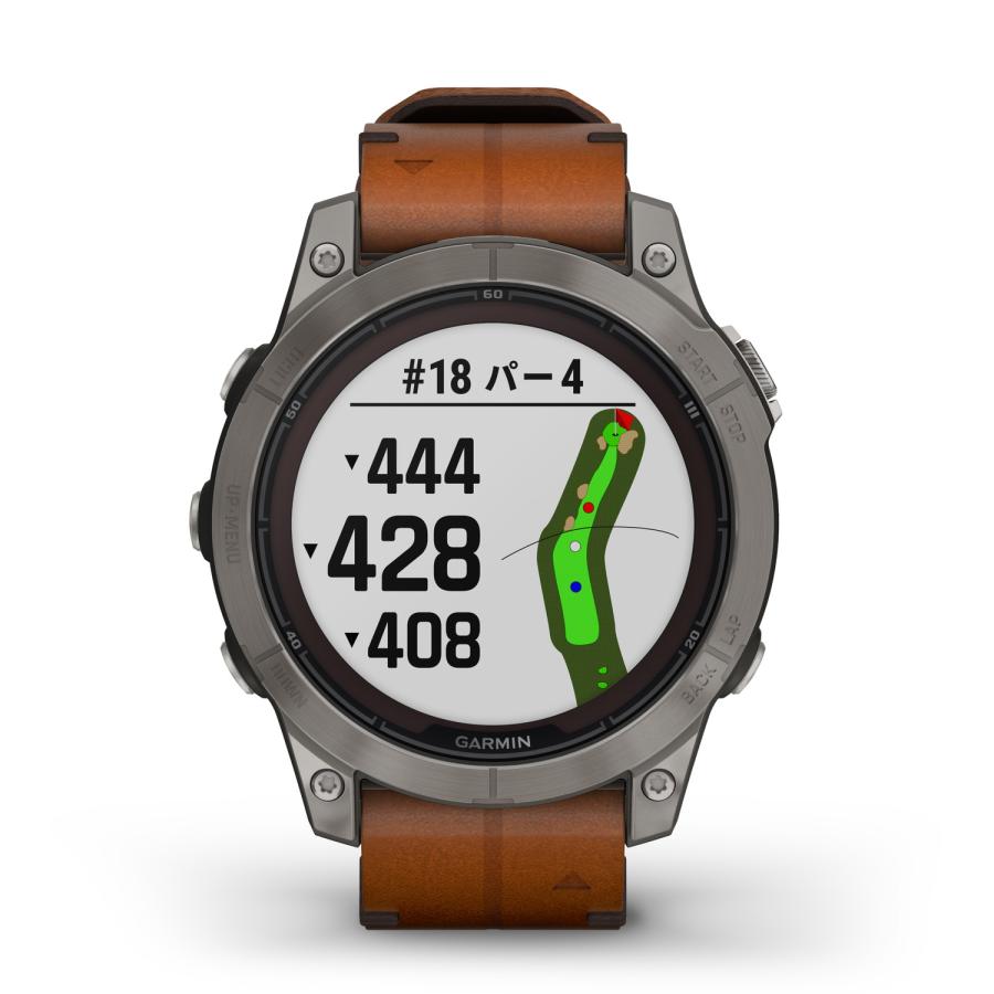 ガーミン(GARMIN) fenix 7 Pro Sapphire Dual Power Ti Carbon Gray / Chestnut Leather Band ソーラー充電可能 マルチスポーツGPSウォッチ  【日本正規品】｜garmin-official｜06