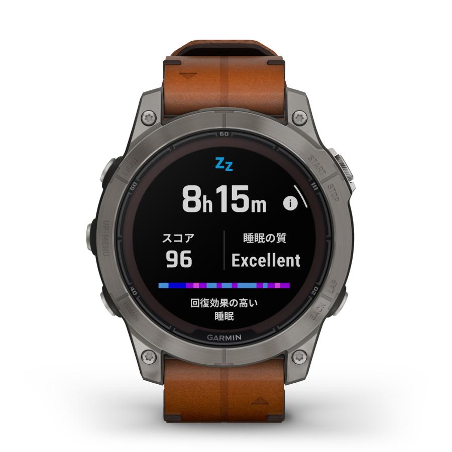 ガーミン(GARMIN) fenix 7 Pro Sapphire Dual Power Ti Carbon Gray / Chestnut Leather Band ソーラー充電可能 マルチスポーツGPSウォッチ  【日本正規品】｜garmin-official｜09