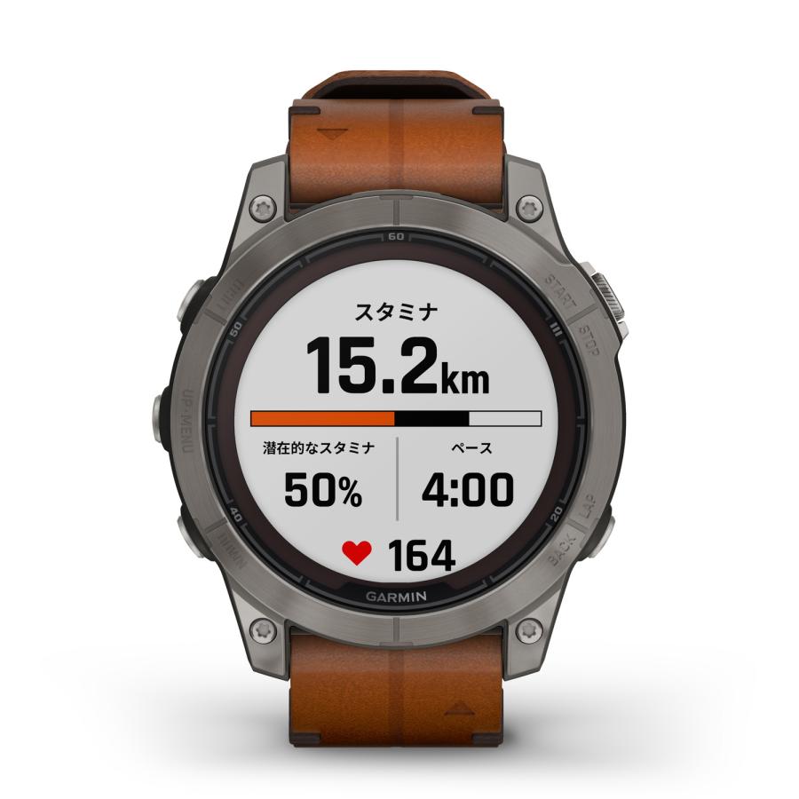 ガーミン(GARMIN) fenix 7 Pro Sapphire Dual Power Ti Carbon Gray / Chestnut Leather Band ソーラー充電可能 マルチスポーツGPSウォッチ  【日本正規品】｜garmin-official｜10