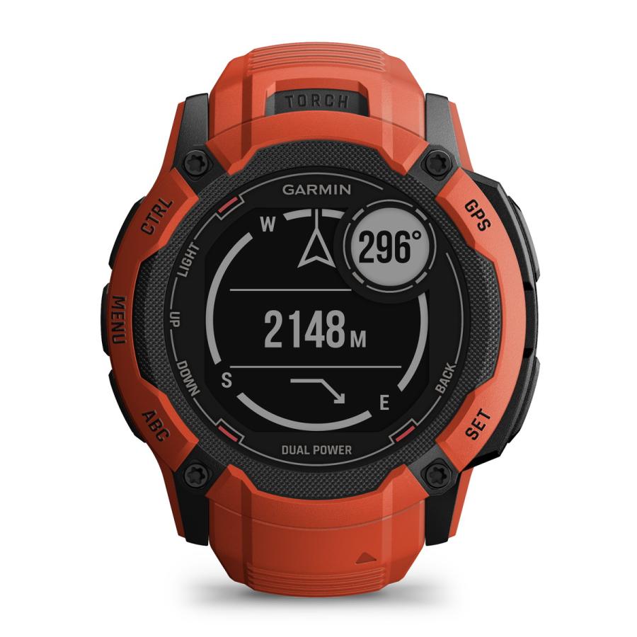 超美品のガーミン(GARMIN) Instinct 2X 心拍数 Suica対応 Dual Flame