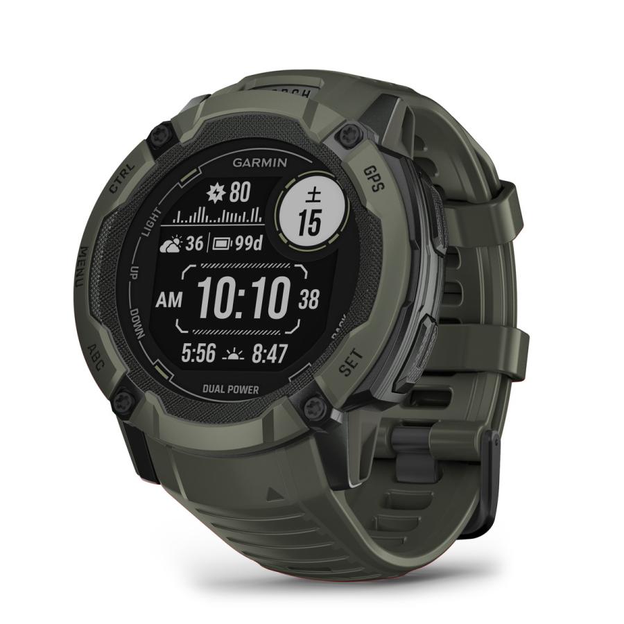 GARMIN ガーミン(GARMIN) Instinct 2X Dual Power Moss タフネス GARMIN ガーミン(GARMIN) Instinct 2X Dual Power Moss タフネス