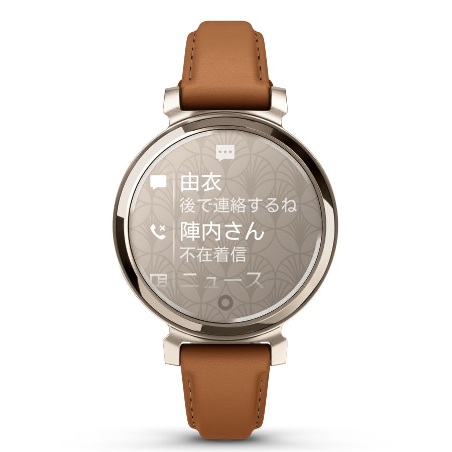 実物GARMIN101ガーミンLBT2626AポーチTAN GARMIN（ガーミン） Lily 2 Classic Tan Leather / Cream Gold [Suica