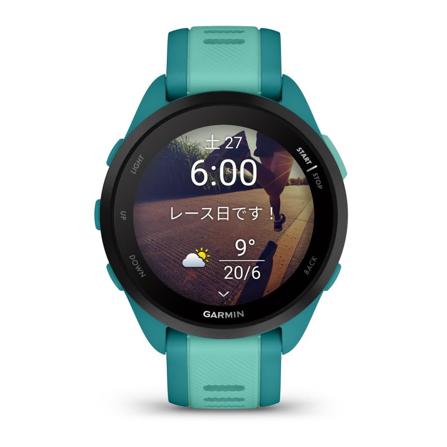 ガーミン(Garmin)  Forerunner 165 Music Turquoise ランニングGPSウォッチ Android/iOS対応 Suica機能搭載 AMOLEDディスプレイ【日本正規品】｜garmin-official｜06