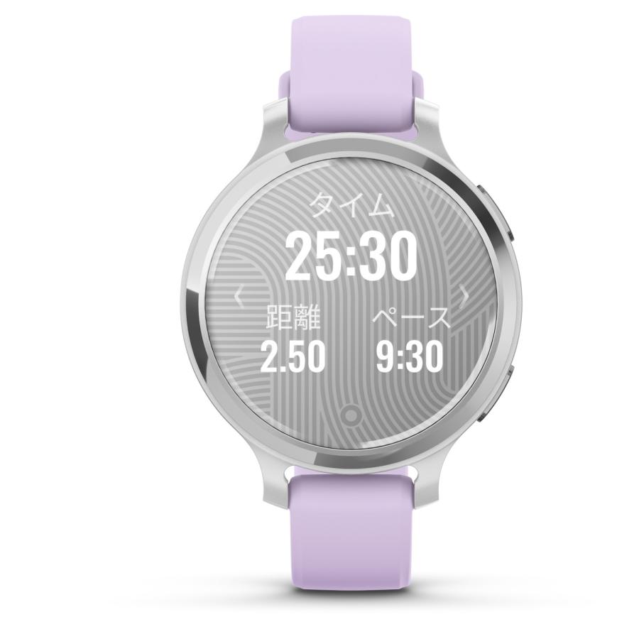 ガーミン GARMIN スマートウォッチ Lily 2 Active Silver/Jasmine Purple 睡眠 健康管理【日本正規品】の画像