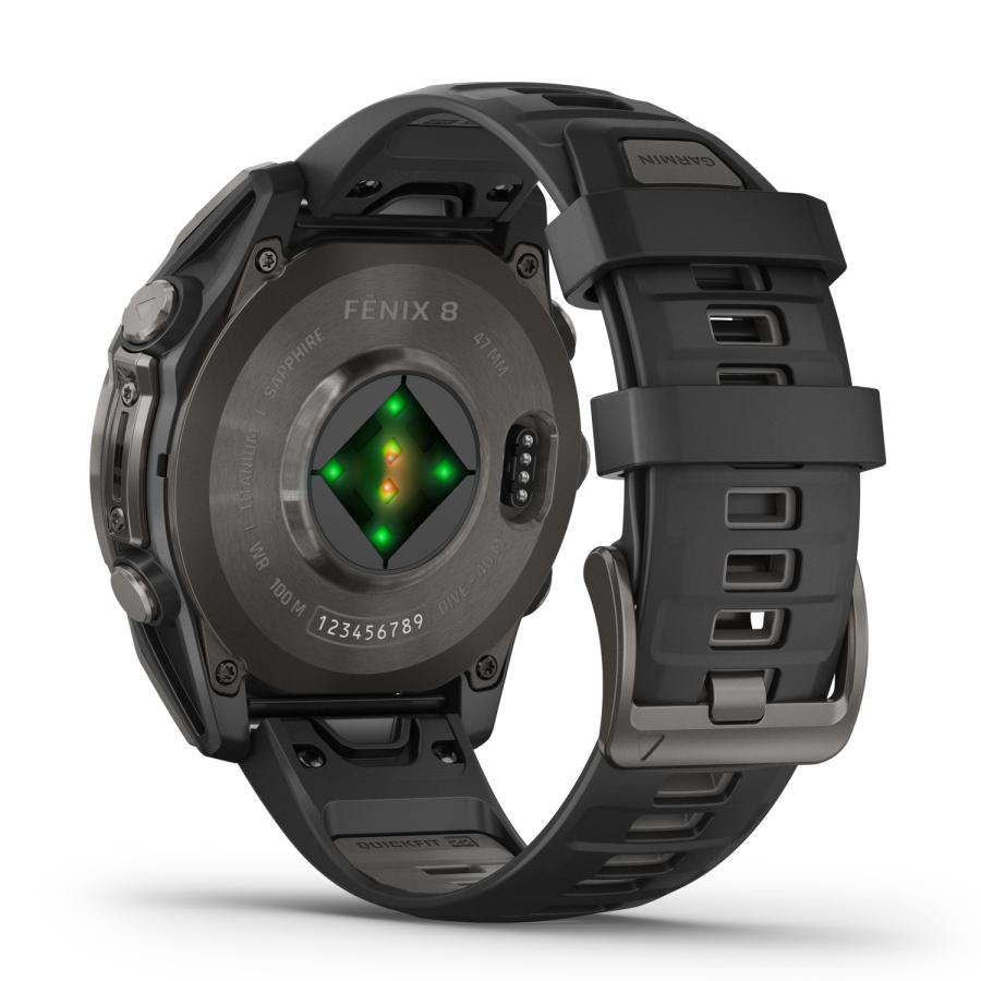 ガーミン(GARMIN) フラッグシップモデル fenix 8 Sapphire AMOLED 47mm Ti Carbon Gray DLC / Black 【日本正規品】 ガーミン(GARMIN) フラッグシップモデル fenix 8 Sapphire AMOLED 47mm Ti Carbon Gray DLC / Black 【日本正規品】