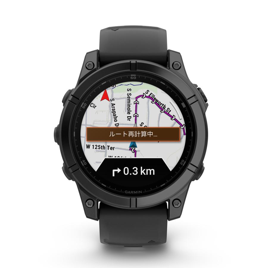 GARMIN(ガーミン) fenix E 47mm Slate Gray Steel / Black マルチスポーツGPSウォッチ【ロングバッテリー】【Android/iOS対応】【Suica機能搭載】【日本正規品】の画像
