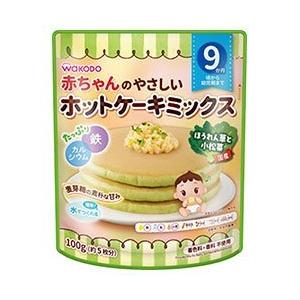 新品 和光堂 やさしいホットケーキミックス ほうれん草と小松菜 100g 24袋入 2ケース 国産 Kwsrbd Com