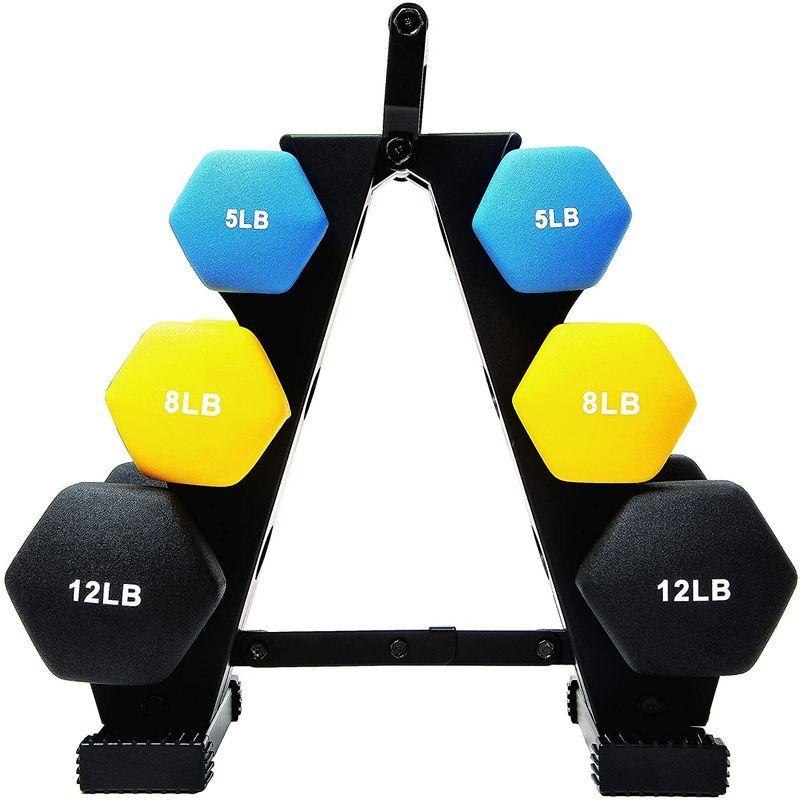 日本正規輸入品バランスフロム(BalanceFrom) ダンベルセット カラーネオプレンコーティング マルチカラー スタンド付 D5812 日本正規輸入品バランスフロム BalanceFrom ダンベルセット カラーネオプレンコーティング マルチカラー スタンド付 D5812