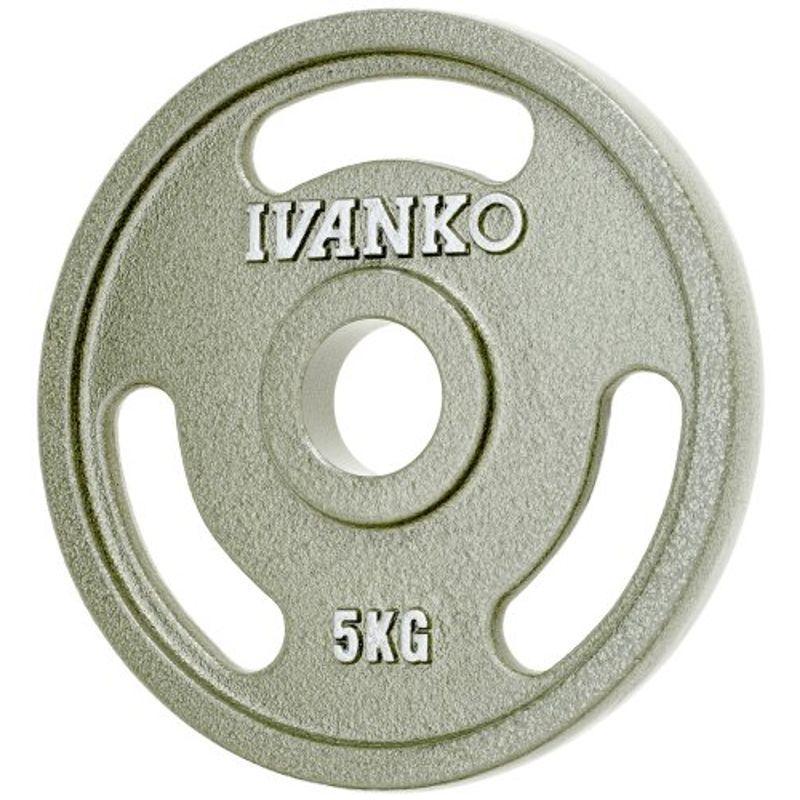 IVANKO(イヴァンコ)ペイントイージーグリッププレート20kg OMEZ-20 日本総代理店 Φ50mm 20kg バーベルプレート IVANKO イヴァンコ オリンピックペイントプレート OMK-20