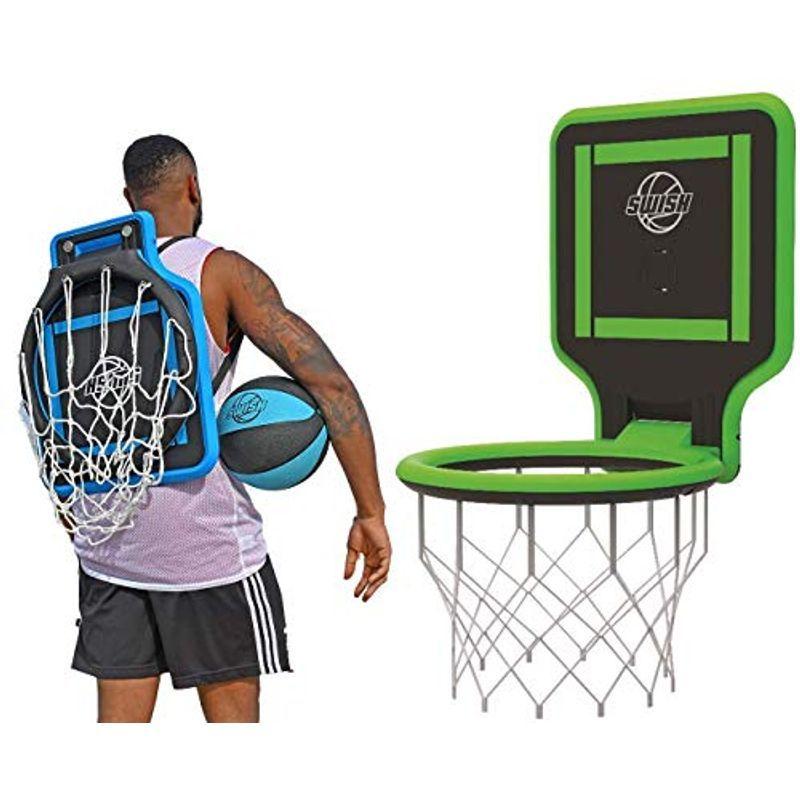 Swish ポータブル バスケットゴール 持ち運びできる 高さ調整 子供から大人まで対応 様々な場所に取付け可能 公園 自宅 屋外 室内 組
