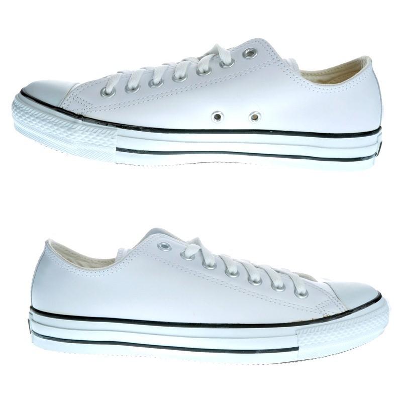 CONVERSE コンバース スニーカー LEA ALL STAR OX レザー オールスター OX ホワイト 1B905 WHITE｜garo1959｜02