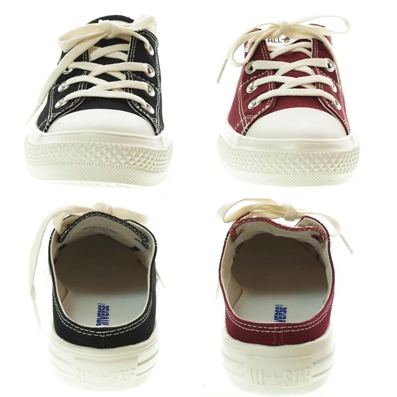 CONVERSE コンバース ALL STAR LIGHT MULE SLIP OX オールスターライトミュールスリップオックス BLACK/MAROON レディーススニーカ−　スリッポン｜garo1959｜03