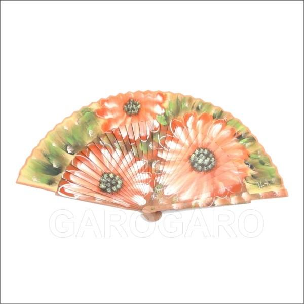 ペイントアバニコ Floresnaranjas オレンジ色の花 23cm 片面張り ナチュラル 小さい フラメンコ用 Ab 121 024 002 フラメンコ雑貨屋ガロガロ 通販 Yahoo ショッピング