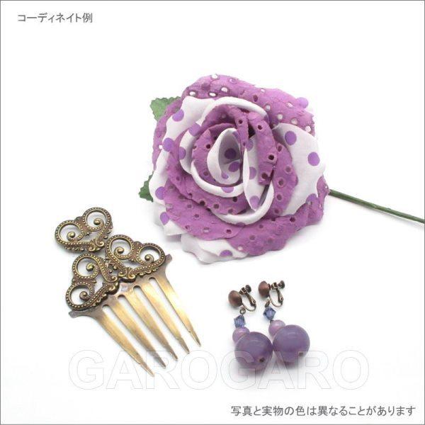 新年の贈り物 水玉の爽やかなバラのコサージュ フラメンコ用 Wantannas Go Id