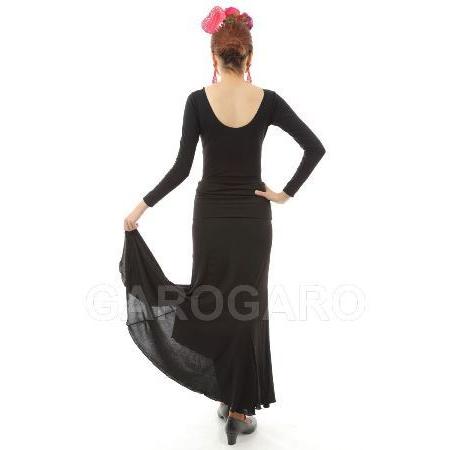 [在庫限り] スカート Tablas Cintura Movil (タブラス (新モデル) ) 黒 [フラメンコ用]｜garogaro｜04