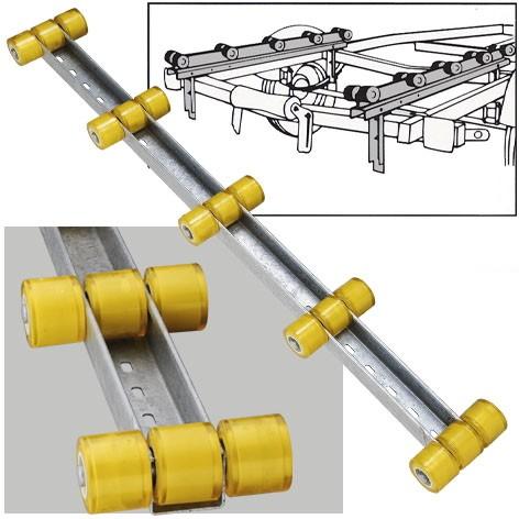 ボートトレーラー ローラーバンク 4フィート 1,250mm 2本セット  