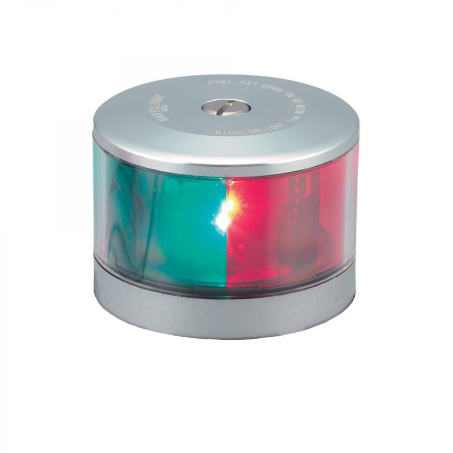 アルミニウム製でおしゃれなノーチライト製 LED航海灯 LED航海灯 ノーチライト 第2種両色灯 バウライト NLSW-2B NAUTILIGHT