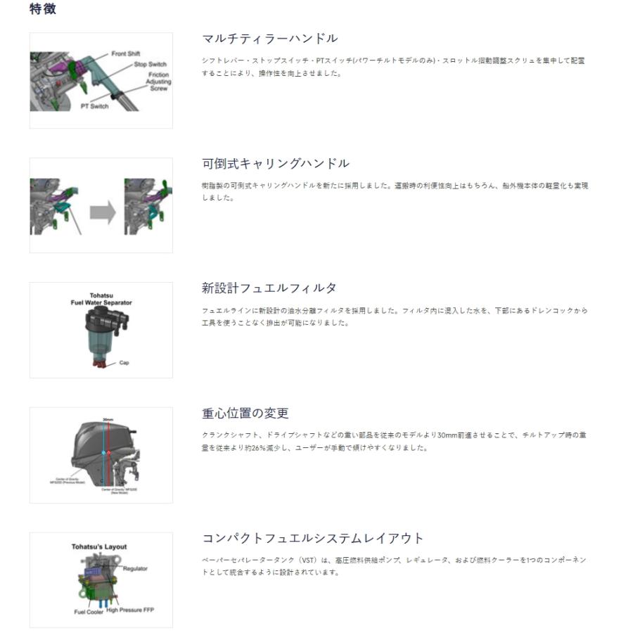 TOHATSU（トーハツ） 船外機 4ストローク 9.9馬力 MFS9.9E トランサムL